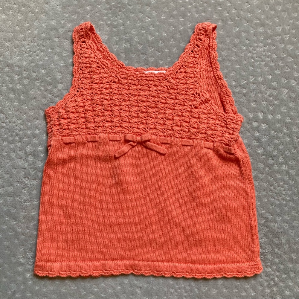 Janie and Jack Knit Salmon Tank Top!